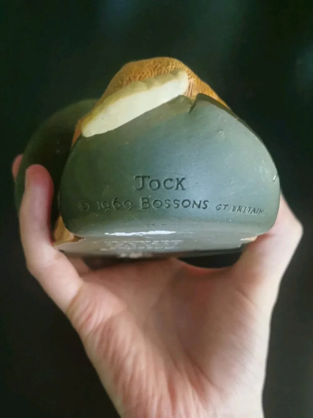 Vintage Bossons JOCK 1969 Chalkware Head Congleton England‎